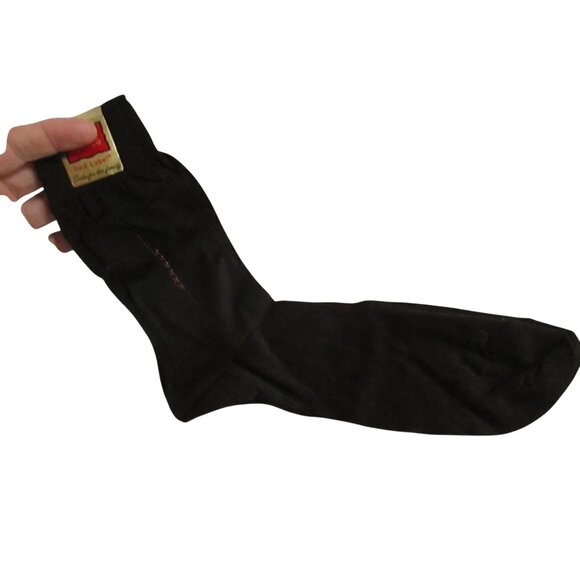 Vintage Monclare Mens Socks Hose Feather Tones Socks With Geometric Pattern - Picture 3 of 7